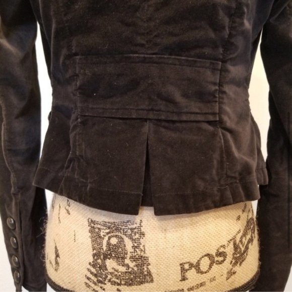 BB Dakota Vintage Black Velvet Jacket Size Small - Picture 5 of 7